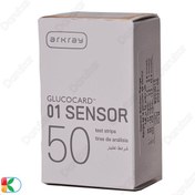 تصویر نوار تست قند خون آرکری مدل Glucocard-01 Sensor بسته 50 عددی 01 SUGAR BLOOD TEST STRIPS