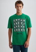 تصویر خرید اینترنتی تیشرت آستین کوتاه مردانه سبز دفکتو A7887AX23AU ا Keith Haring Comfort Fit Bisiklet Yaka Baskılı Tişört Keith Haring Comfort Fit Bisiklet Yaka Baskılı Tişört