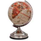 تصویر کره جغرافیایی سایز ۲۰ پایه کلاسیک چراغ دار 