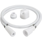 تصویر شلنگ توالت پلاستیکی مهر سفید درجه یک 