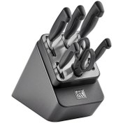 تصویر سرویس 7 پارچه چاقو زولینگ ZWILLING Four Star Self Sharpening Knife Block ( ارسال 10 الی 15 روز کاری ) 