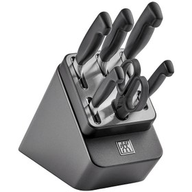 تصویر سرویس 7 پارچه چاقو زولینگ ZWILLING Four Star Self Sharpening Knife Block ( ارسال 10 الی 15 روز کاری ) 