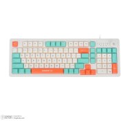 تصویر کیبورد سانجی مدل K18 با سیم چراغ دار 