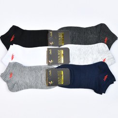 تصویر جوراب مردانه و زنانه ی مچی ساق کوتاه مدل نانو ضد حساسیت بسته 6 عددی Men's and women's ankle socks, short legs, nano model, hypoallergenic (6 Pack)