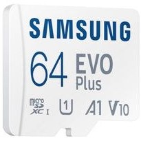 تصویر کارت حافظه microSDXC سامسونگ مدل EVO PLUS U1 A1 V10 استاندارد UHS-I ظرفیت 64 گیگابایت SAMSUNG EVO PLUS U1 A1 V10 64G 64GB A1, Class 10, U1, V10 130MB/s 30MB/s