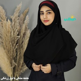 تصویر مقنعه دل زرشکی کد 3900 