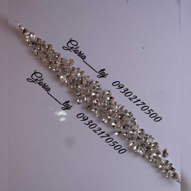 تصویر تاج عروس ظریف مدل ریسه‌ای 