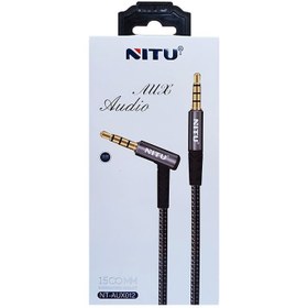 تصویر کابل AUX نیتو مدل NT-AUX012 طول 1.5 متر Nitu NT-AUX012 AUX Cable 1.5m