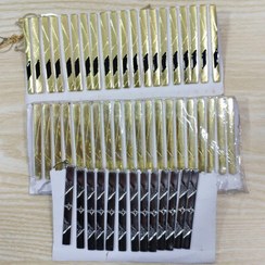 تصویر گیره کروات مردانه مجلسی در دو رنگ طلایی و نقره ای 