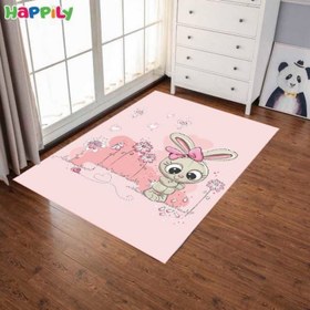 تصویر فرش اتاق کودک طرح خرگوش 51200 