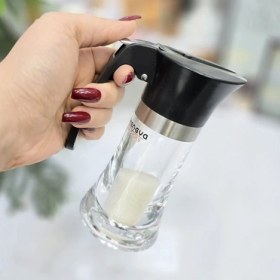 تصویر شکرپاش دسته دار اکرلیک درب مشکی برند شنگیا 