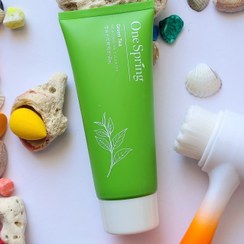تصویر فوم شستشوی ارگانیک عصاره چای سبز سادور.حجم100g One spring 