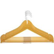 تصویر چوب لباسی بسته ۶ عددی طرح چوب 