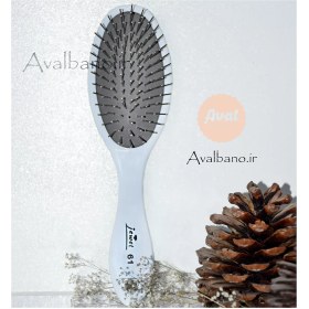 تصویر برس مو بیضی جیول طرح سیمی کد 61 Jewel Hair Brush Code 61
