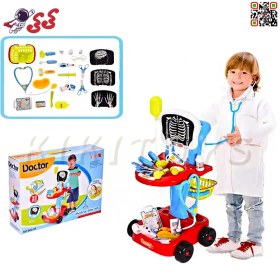 تصویر اسباب بازی میز پزشکی چرخدار Medical Play Set 66043 