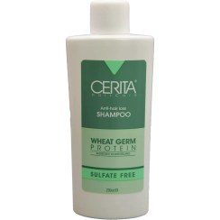 تصویر شامپو ضد ریزش و تقویت کننده سریتا بدون سولفات حاوی جوانه گندم Cerita shampoo Anti Hair Loss and Wheat Germ Protein sulfate free 200ml