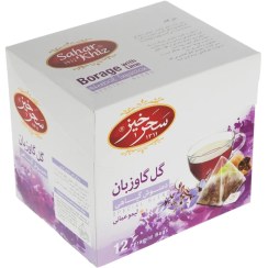 تصویر دمنوش کیسه ای هرمی گل گاوزبان سحرخیز بسته 12 عددی 