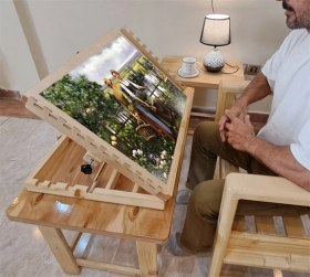 تصویر میز هنری همراه 45*65 