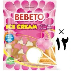 تصویر پاستیل بستنی 80 گرمی ببتو بسته 12 عددی Bebeto 