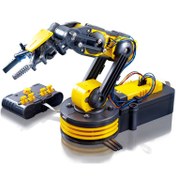 تصویر کیت بازوی رباتیک متحرک با قابلیت بلند کردن اجسام، مناسب پروژه‌های STEM Robotic Arm