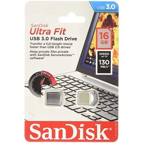 تصویر فلش مموری سن-دیسک USB3.1 مدل Ultra Fit ظرفیت 16 گیگابایت ا Sandisk Ultra Fit USB 3.1 Flash Memory - 16GB Sandisk Ultra Fit USB 3.1 Flash Memory - 16GB
