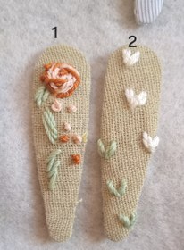 تصویر گیره مو گلدوزی شده کد 139 