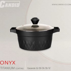 تصویر قابلمه تیتانیوم کاندید مدل اونیکس (سایز 16) Candid Titanium Onyx Pot 16