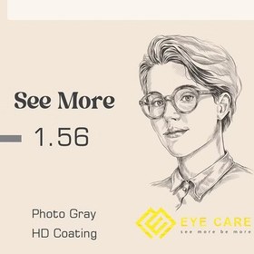 تصویر عدسی طبی فتوکرومیک‌ مدرن See More Gray 