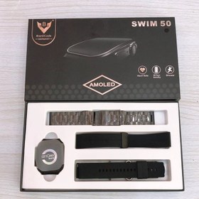 تصویر ساعت هوشمند SWIM 50 تحت لیسانس المان صفحه نمایش منحنی 