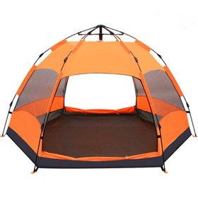 تصویر چادر مسافرتی ۸ نفره زرمات اتوماتیک ۶ ضلعی 