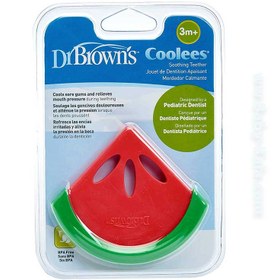 تصویر دندانگیر طرح هندوانه دکتر براون Dr brown's ا Coolees Watermelon Teether Coolees Watermelon Teether