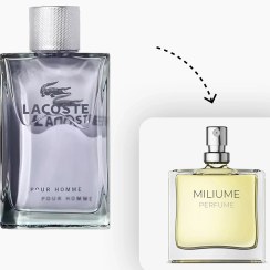 تصویر عطر و پرفیوم لاگوست طوسی مردانه برند میلیوم - Lacoste Pour Homme 