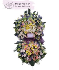 تصویر تاج گل دوطبقه تبریک کد 2019 