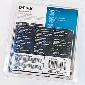تصویر هاب یو اس بی 4 پورت دی-لینک مدل DUB-H4 ا D-Link DUB-H4 Port USB 2 Hub 
