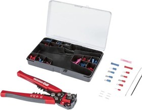 تصویر سیم لخت کن چندکاره پارکساید مدل PCZS 231 A1 Park side Crimp Pliers Set PCZS 231 Cutting Stripping Crimping Pliers 41450, Red/Black