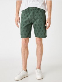 تصویر شلوارک چاپی اسب دریایی برند Koton Seahorse Printed Shorts