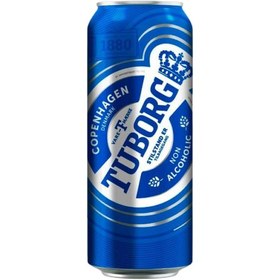 تصویر آبجو بدون الکل توبورگ 450 میل Tuborg 