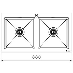 تصویر سینک ظرفشویی بیمکث مدل BS 722 ا BS722-SINK BS722-SINK