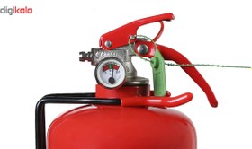 تصویر کپسول آتش نشانی ABS دو کیلوگرمی ا ABS 2 Kg Fire Extinguisher With Material Stand ABS 2 Kg Fire Extinguisher With Material Stand