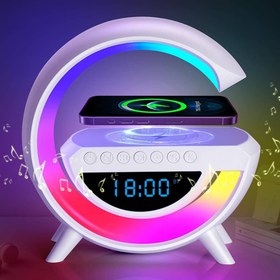 تصویر اسپیکر بلوتوثی G دارای شارژر وایرلس Bluetooth speaker G with wireless charger BT-3401