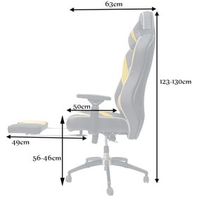 تصویر صندلی گیمینگ dx racer g2000(زیر پایی دار) 