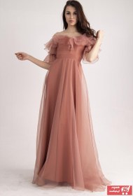 تصویر سفارش انلاین لباس مجلسی ساده برند belamore رنگ صورتی ty95618581 
