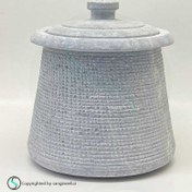 تصویر دیگ سنگی چهارگوش ۶ نفره مدل دل‌آرا 