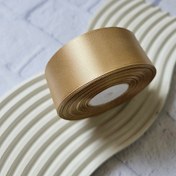 تصویر ربان ساتن 4 سانتی نسکافه ای 