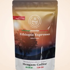 تصویر پودر قهوه عربیکا اتیوپی یرگاچف 