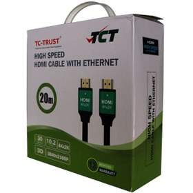 تصویر کابل HDMI 4K تی سی تی 30 متری اکتیو TCT HDMI 4K Cable 30m Active