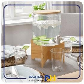 تصویر کلمن شیشه ای درب چوبی ٤ لیتری ایکیا IKEA365+