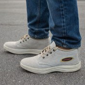 تصویر نیم بوت و کفش کار چرم مردانه اصل تبریز مدل کوهستان|کد 110| سایز 40_46| کرمی|طبی 