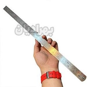 تصویر خط کش فلزی 100 سانت ضخیم و پهن