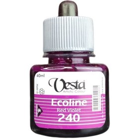 تصویر اکولین وستا کد 240 رنگ Red Violet حجم 40ml 